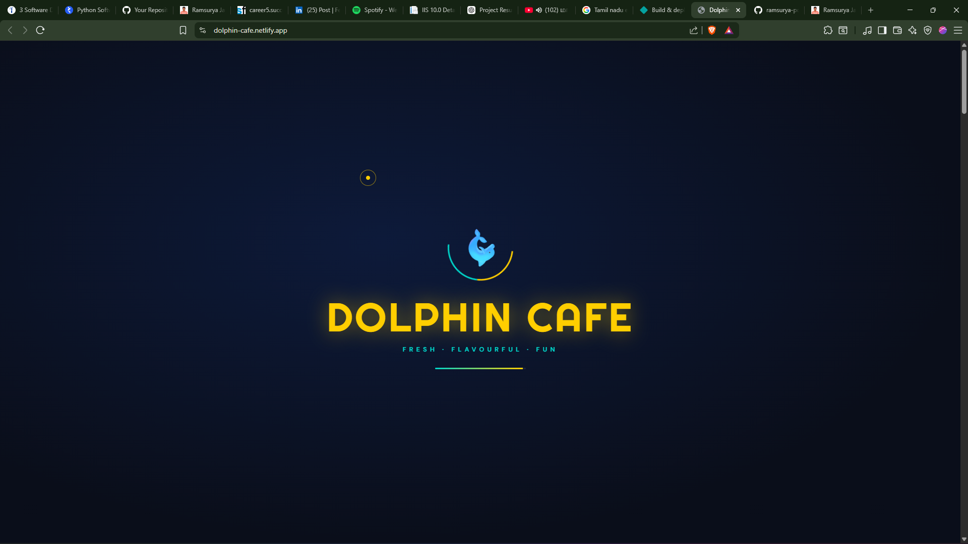 Dolphin Cafe Digital Menu